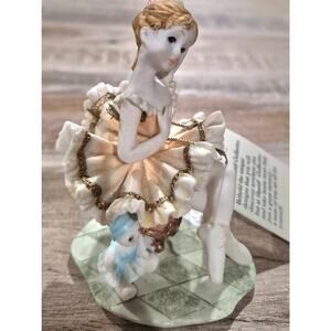 Rare Gentili Collection Balerina with Doll Mini Figurine 4.5 Inch